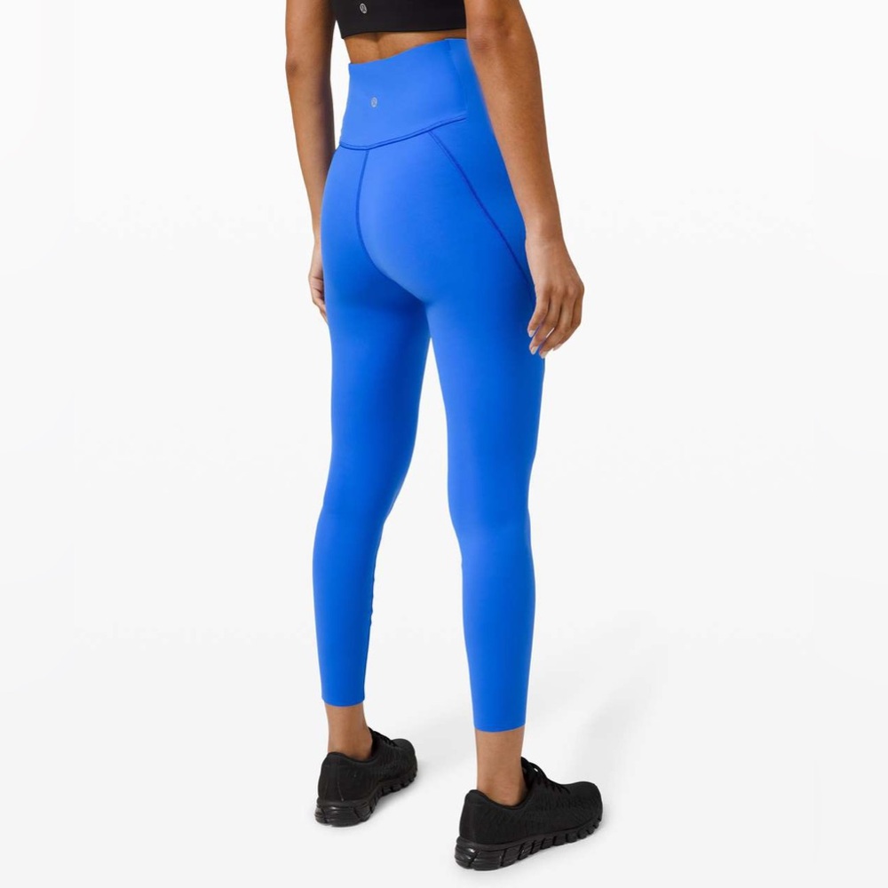 EUC Lululemon Free to Speed High-Rise Tight 25" Wild Bluebell Blue size 4